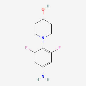 1-(4-Amino-2,6-difluorophenyl)piperidin-4-ol