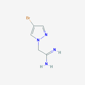 2-(4-bromo-1H-pyrazol-1-yl)ethanimidamide