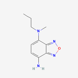 molecular formula C10H14N4O B15302252 n4-Methyl-4-propyl-1,4-dihydrobenzo[c][1,2,5]oxadiazole-4,7-diamine 