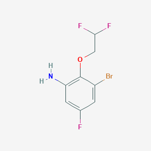 3-Bromo-2-(2,2-difluoroethoxy)-5-fluoroaniline