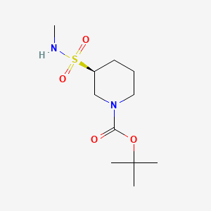 molecular formula C11H22N2O4S B15302469 tert-butyl (3S)-3-(methylsulfamoyl)piperidine-1-carboxylate 