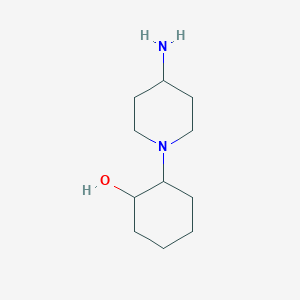 molecular formula C11H22N2O B1530249 2-(4-Aminopiperidin-1-yl)cyclohexan-1-ol CAS No. 1184360-40-4