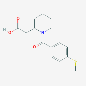 2-{1-[4-(Methylsulfanyl)benzoyl]piperidin-2-yl}acetic acid