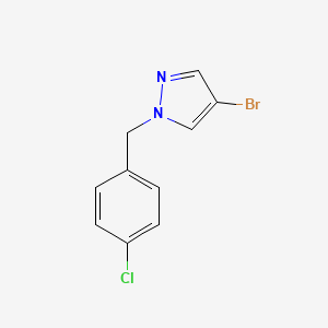 4-bromo-1-[(4-chlorophenyl)methyl]-1H-pyrazole