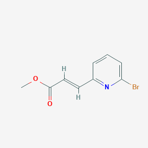 molecular formula C9H8BrNO2 B15302616 methyl (2E)-3-(6-bromopyridin-2-yl)prop-2-enoate CAS No. 853179-81-4