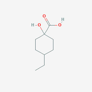 molecular formula C9H16O3 B1530263 4-乙基-1-羟基环己烷甲酸 CAS No. 1249152-87-1