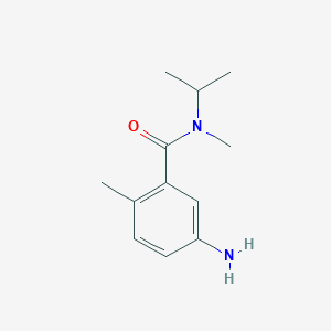 molecular formula C12H18N2O B1530264 5-氨基-N,2-二甲基-N-(丙-2-基)苯甲酰胺 CAS No. 1250353-98-0