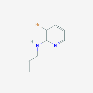 molecular formula C8H9BrN2 B1530269 2-吡啶胺，3-溴-N-2-丙烯-1-基- CAS No. 885370-47-8
