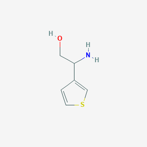 molecular formula C6H9NOS B1530272 2-Amino-2-(thiophen-3-yl)ethan-1-ol CAS No. 1183538-72-8