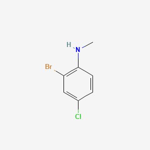 molecular formula C7H7BrClN B15302726 2-bromo-4-chloro-N-methylaniline 