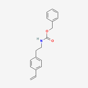 molecular formula C18H19NO2 B15302738 benzyl N-[2-(4-ethenylphenyl)ethyl]carbamate 