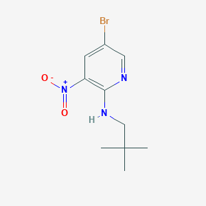 molecular formula C10H14BrN3O2 B1530277 5-bromo-N-(2,2-dimethylpropyl)-3-nitro-2-pyridinamine CAS No. 1250639-63-4