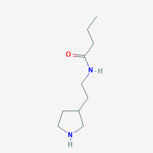 molecular formula C10H20N2O B15302785 n-(2-(Pyrrolidin-3-yl)ethyl)butyramide 