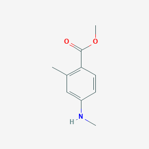molecular formula C10H13NO2 B15302797 Methyl 2-methyl-4-(methylamino)benzoate 