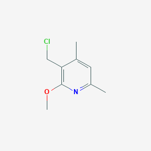 molecular formula C9H12ClNO B1530280 3-(Chloromethyl)-2-methoxy-4,6-dimethylpyridine CAS No. 1247119-70-5