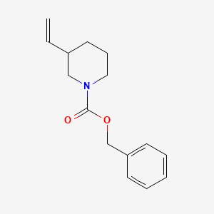 molecular formula C15H19NO2 B15302823 Benzyl 3-ethenylpiperidine-1-carboxylate 