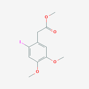 molecular formula C11H13IO4 B15302862 Methyl(2-iodo-4,5-dimethoxyphenyl)acetate CAS No. 35345-49-4