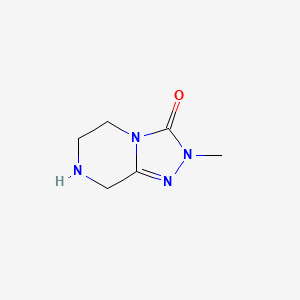 2-methyl-2H,3H,5H,6H,7H,8H-[1,2,4]triazolo[4,3-a]piperazin-3-one