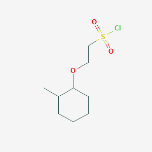 molecular formula C9H17ClO3S B15302970 2-((2-Methylcyclohexyl)oxy)ethane-1-sulfonyl chloride 