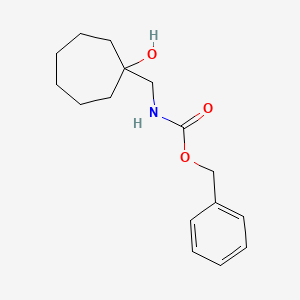 molecular formula C16H23NO3 B15302971 Benzyl ((1-hydroxycycloheptyl)methyl)carbamate 