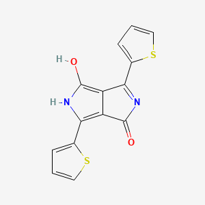 molecular formula C14H8N2O2S2 B1530300 3,6-di(thiophen-2-yl)pyrrolo[3,4-c]pyrrole-1,4(2H,5H)-dione CAS No. 850583-75-4