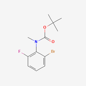 molecular formula C12H15BrFNO2 B15303057 tert-Butyl (2-bromo-6-fluorophenyl)(methyl)carbamate 
