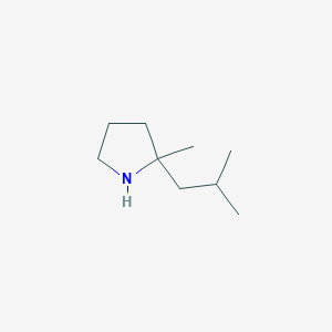B1530317 2-Methyl-2-(2-methylpropyl)pyrrolidine CAS No. 1438858-90-2