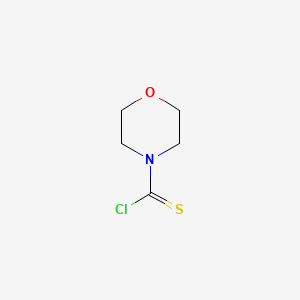 molecular formula C5H8ClNOS B15303203 Morpholine-4-carbothioyl chloride CAS No. 19009-44-0