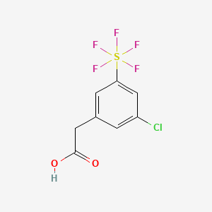 3-Chloro-5-(pentafluorosulfur)phenylacetic acid