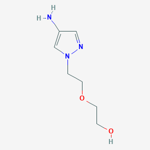 molecular formula C7H13N3O2 B15303241 2-(2-(4-Amino-1H-pyrazol-1-YL)ethoxy)ethan-1-OL 
