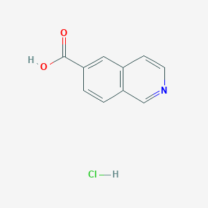 molecular formula C10H8ClNO2 B15303326 Isoquinoline-6-carboxylic acid hydrochloride 