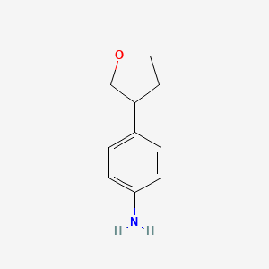 molecular formula C10H13NO B1530334 4-(Oxolan-3-yl)aniline CAS No. 1353853-58-3