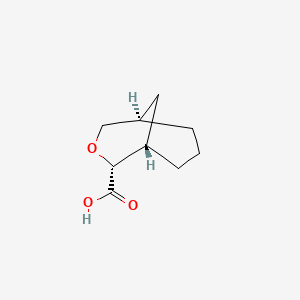 molecular formula C9H14O3 B15303358 rac-(1R,2S,5S)-3-oxabicyclo[3.3.1]nonane-2-carboxylic acid, endo 