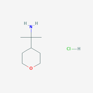 B1530337 2-(Oxan-4-yl)propan-2-amine hydrochloride CAS No. 944146-25-2