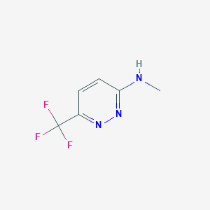 molecular formula C6H6F3N3 B1530345 N-methyl-6-(trifluoromethyl)pyridazin-3-amine CAS No. 1216271-19-0