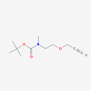 molecular formula C11H19NO3 B15303492 tert-Butyl methyl(2-(prop-2-yn-1-yloxy)ethyl)carbamate 