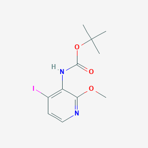 molecular formula C11H15IN2O3 B153035 tert-Butyl (4-iodo-2-methoxypyridin-3-yl)carbamate CAS No. 162709-20-8