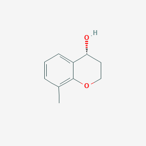 molecular formula C10H12O2 B1530350 (4R)-8-methyl-3,4-dihydro-2H-1-benzopyran-4-ol CAS No. 1568108-57-5