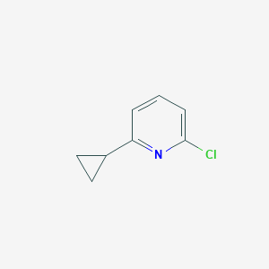 molecular formula C8H8ClN B1530351 2-Chloro-6-cyclopropylpyridine CAS No. 856851-81-5
