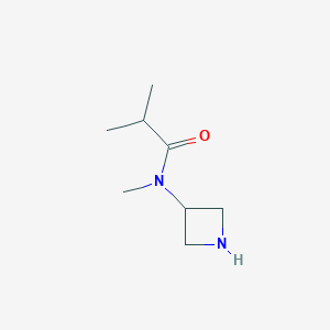 molecular formula C8H16N2O B1530352 N-(Azetidin-3-yl)-N-methylisobutyramide CAS No. 1487875-17-1