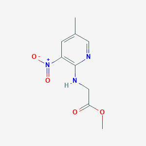 molecular formula C9H11N3O4 B1530354 Methyl 2-[(5-methyl-3-nitropyridin-2-yl)amino]acetate CAS No. 1384431-31-5