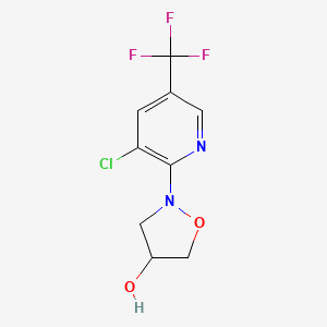 2-[3-Chloro-5-(trifluoromethyl)pyridin-2-yl]-1,2-oxazolidin-4-ol