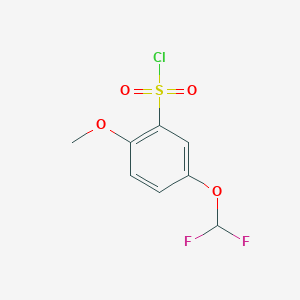 5-(Difluoromethoxy)-2-methoxybenzene-1-sulfonyl chloride