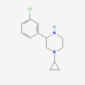 3-(3-Chlorophenyl)-1-cyclopropylpiperazine