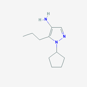 1-cyclopentyl-5-propyl-1H-pyrazol-4-amine