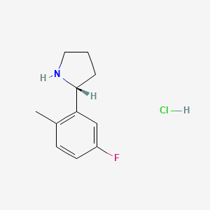 (R)-2-(5-Fluoro-2-methylphenyl)pyrrolidine hydrochloride