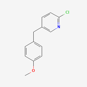 2-Chloro-5-[(4-methoxyphenyl)methyl]pyridine