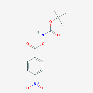 molecular formula C12H14N2O6 B153038 tert-Butyl (4-nitrobenzoyl)oxycarbamate CAS No. 35657-41-1