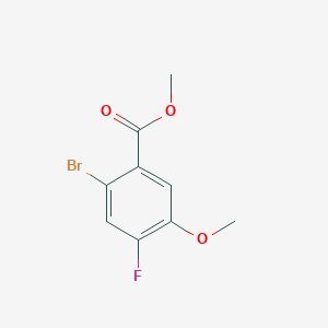 molecular formula C9H8BrFO3 B1530390 Methyl 2-bromo-4-fluoro-5-methoxybenzoate CAS No. 1007455-22-2