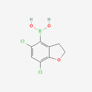 5,7-Dichloro-2,3-dihydro-1-benzofuran-4-ylboronic acid